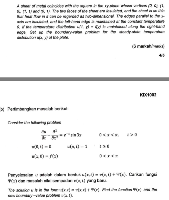 A sheet of metal coincides with the square in the xy-plane whose vertices (0, O), (1 0), (1, 1) and (0, 1). The two faces of