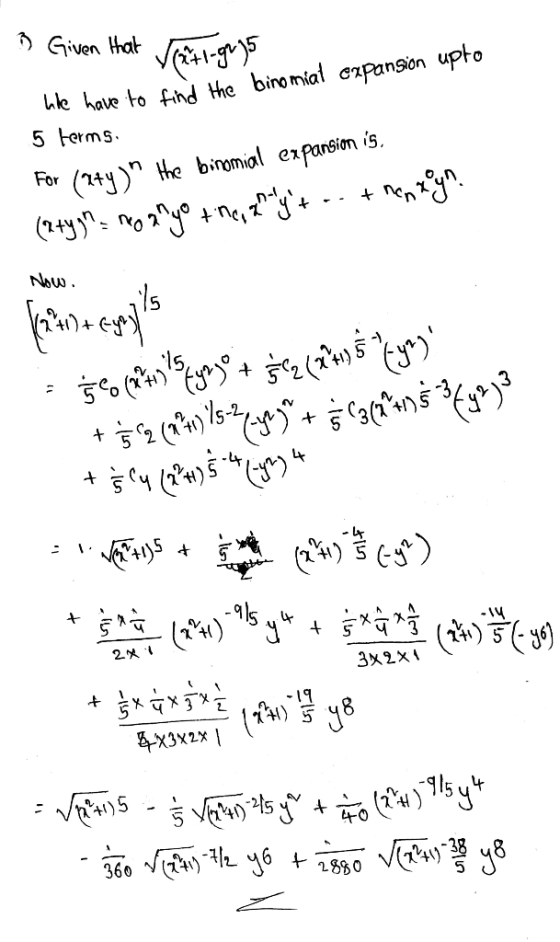 le have to tnd the binomial eapanson upto 5 Herms Now 15 3x2x ttO