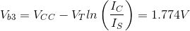 V63 Vcc Vrin c=1.774V Is (Ic