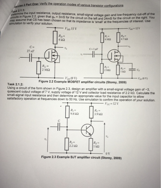 ercise 2 Part One: Verify the operation modes of various transistor configurations fask 2.1.1: atermine the input resistance,
