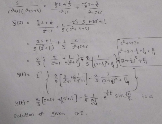 43) Sct)- sl.ft, 232ーリ.. S (St铲墙 ㄚ -此 e Sin 니 Solution of given O E
