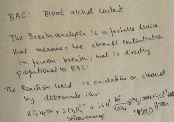 Blood alchol conteut BAC The Breath aualycer is a portable deuia hat meadune a he elhamal conteutratia, teuon bneath Hhat is