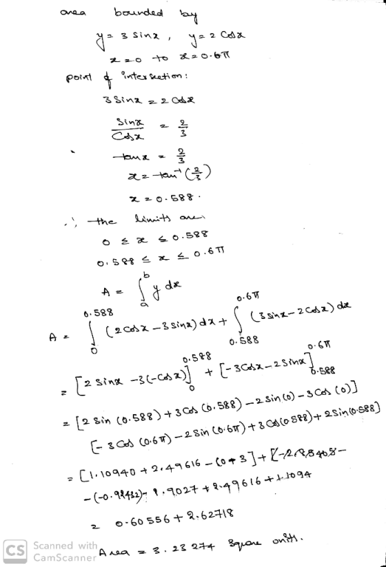 - 3 Sin2 , Siv* 2 2 χ 2 o. 588 . o.6TT de. 0.6可 6.588 0 588 S&& 2 [2 Sin (0.589) +3GS Co. 588)-2sin(o)-SCA (o)] 2。.60 556十2.6