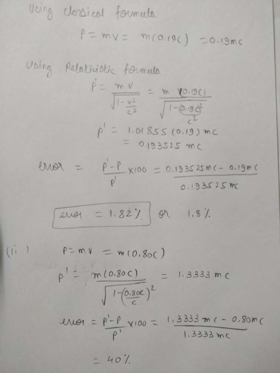 Using falntiubtic foumulo - vl 2 P ·m ( 0.30 c) 2. l . 3333 c