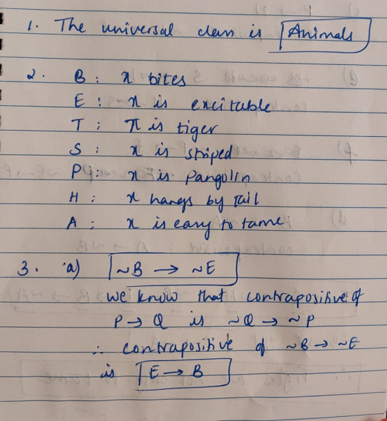 . The unienal dem u Animals B n bites Ns