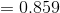 =0.859