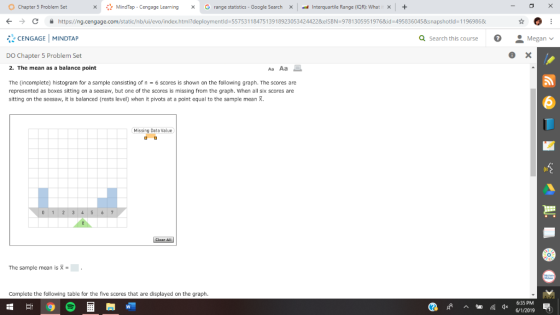 MindTap Cengage Learning Interquartile Range (IQR): What it x G range statistics - Google Search x Chapter 5 Problem Set X ht