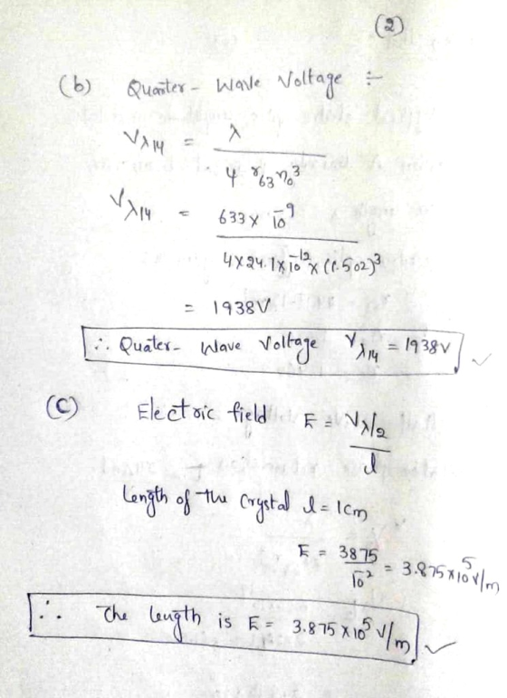 (b) quater-Wave Voltage- ニ 193817 E-3875 = 3A75지에 てん (zUTth is 3.815