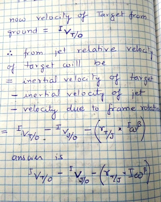 Target from Yelsciliy f Punab I jet relabve velody nou feom o7 larset dil linerbal veloci be tar ge t inerbal Melb c velacy d
