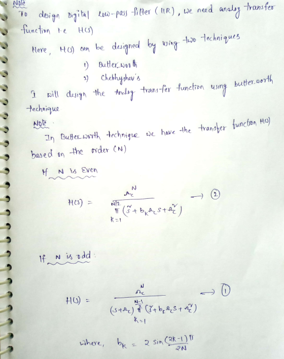 NDle deign ital pas-iter (ItR), wneed anay ransfes functiHS Here, Ht cen be desiąned by ines 1 Butler sunb s the nlar tranr-f