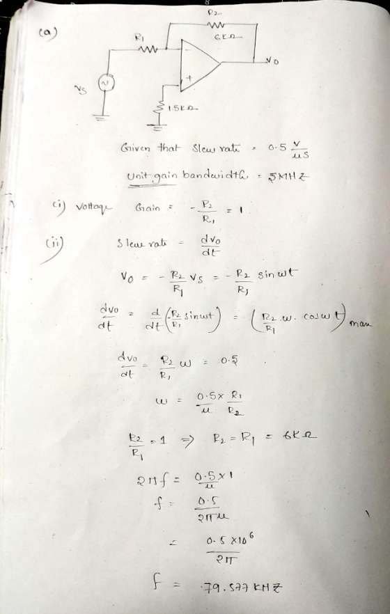Unit gain bandviate 5M Cii dt Rj mau t R,