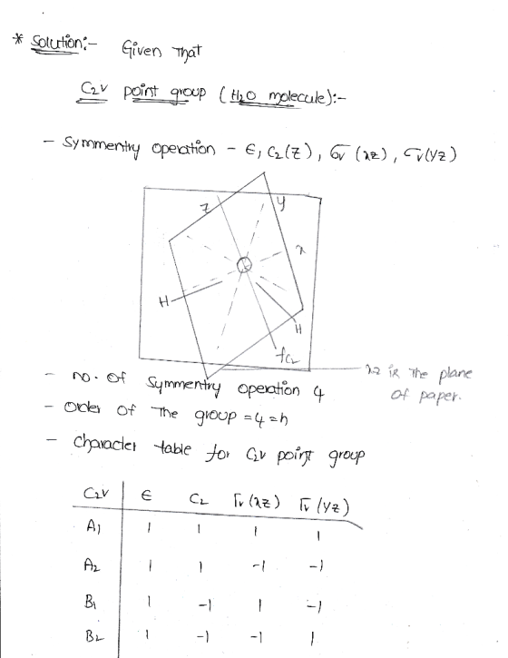 X Solution:_ Given hat YOU - Symmeni The plane omety opeaion q fpaper Ai