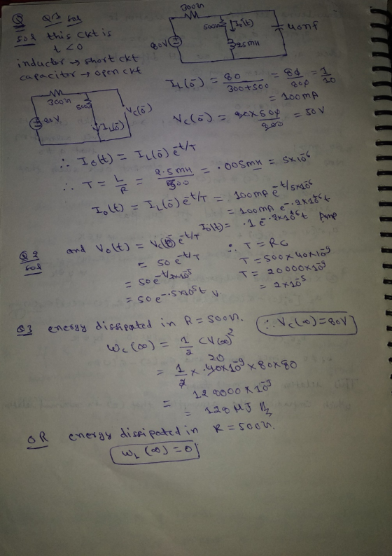 this ckt is es mH induct-Y うghost ckt 36011 = .100 mA vc(3) 丐 an Velt)E 2O