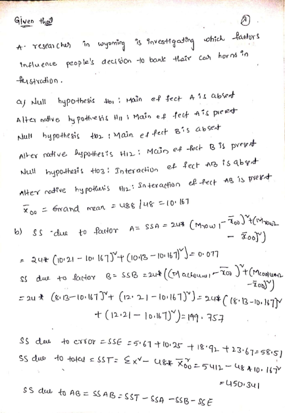 Given tho influene peoples deciion to bank Hair c hor nn Bs absert ul bypothesis Ho> Main e4 Pec ef Pect -A> 1S 4bvd- Nul h