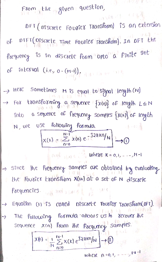 Faom: the given quest fequency s tn diScactefosm opto a Finite oFesvol (i.e, o- (-1). Hexe Sometimes s eual lerj into Sepuenc