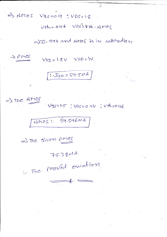 the NMOS TS39ALA. :· The· Proved equat ion