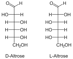 Н н Но- Н- -ОН Н- -ОН Но- —н Но -н Н- -ОН Н- -ОН но- -н CH-он CH20H L-Altrose D-Altrose I