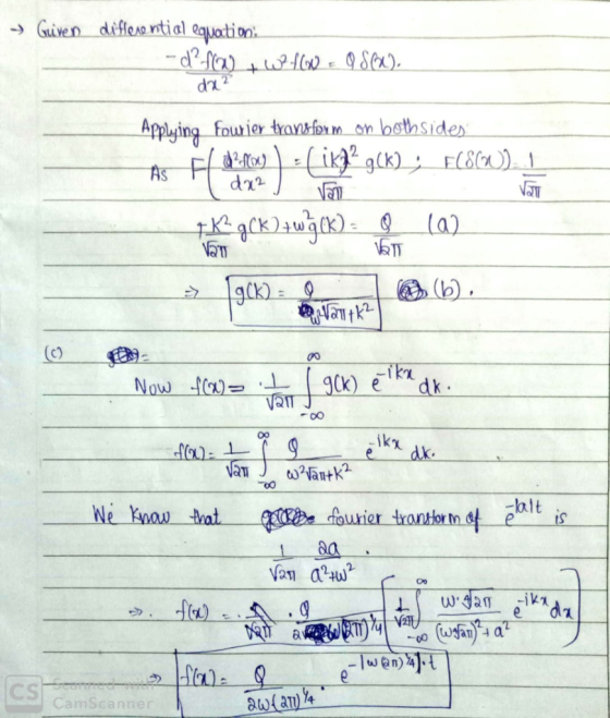 -Given défe ntial eqaton Applyingiey tranbfoxm on As F de NJT 51 OW ik d -ait Ne knaw rot sa CSI CamScanner