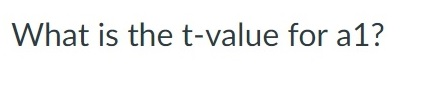 What is the t-value for a1?