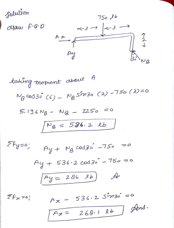 olution 1 2 3. takim imoment about A