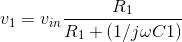 R1 1in R(1/jwC1)