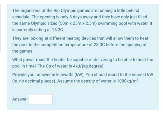 The organizers of the Rio Olympic games are running a little behind schedule. The opening is only 8 days away and they have o