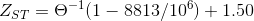 ZST = Θ-1 (1-88 13/10°) + 1.50