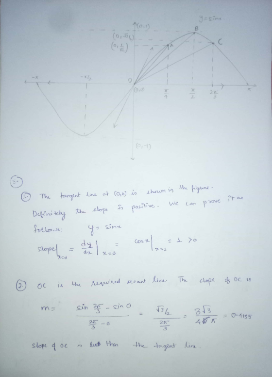 (n ) (o,o) 2. Slopae (2) oc is theんaruined ereant Line , Th. in O30-4135
