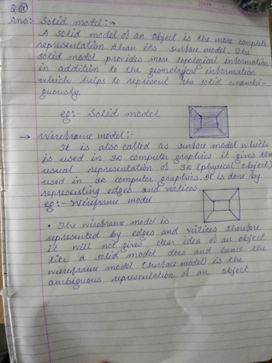 OATE Ams Solid model A SOkid model dh an Acpreseutation tha its Solid amodalpaovides in additin to the asdaich daelps to aepa