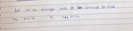 Commute to erk mile to tet M be avenage 1Mo M14