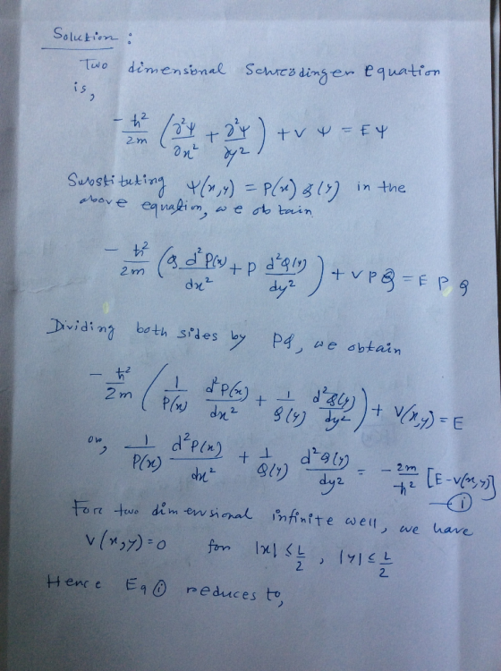 Two dimensinal Schicsdinsen equatiom 2m inthe Dividin both ses by P4, we abtain P (t 0 -2m [E 2 2. Henc e En reduces to