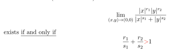 lim exists if and only if S1 S2