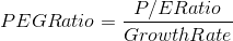PEGRatioERatio Growth Rate
