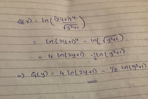 Inl GL Ln2+4 IheAA Ln l24 t y Inl2y+) -1tnLy2) Tqic -)GLy) Inl 2y+1) loi