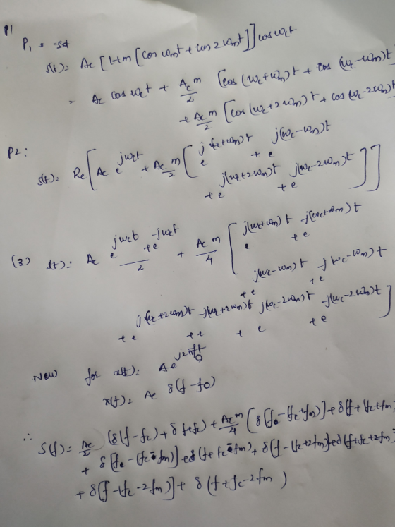 P, Ac tmCon tt ton 2 t]| tos ut A m (Cos (ufu,t . Ar Co4 t + Cos (uz-umt Cos o-200) t A m jetiantj-h jurt Ac DRe A J jluqtr u