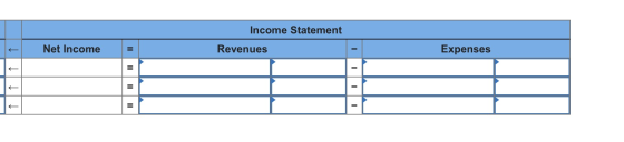 Income Statement Net Income Revenues Expenses