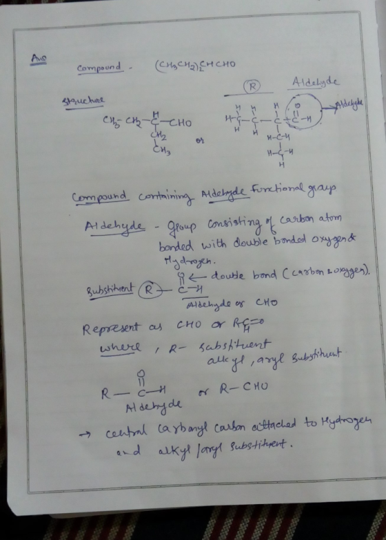Compound. (CH3CH2)CH CHO Aldehyde H H Aldehyde structure су, сине-сно H HO 111 н---- | In-5 *Ć H H HCM Сң Compound containing