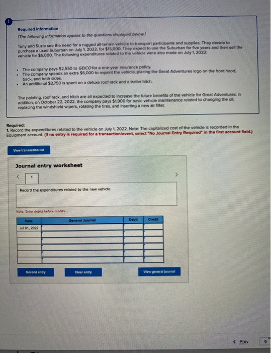 Required information [The following information applies to the questions displayed below) Tony and Suzie see the need for a r