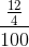 \frac{\tfrac{12}{4}}{100}