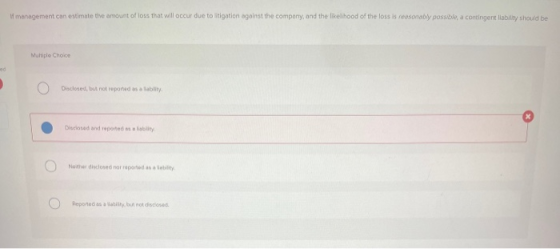 If management can estimate the amount of loss that will occur due to litigation against the company, and the likelihood of th