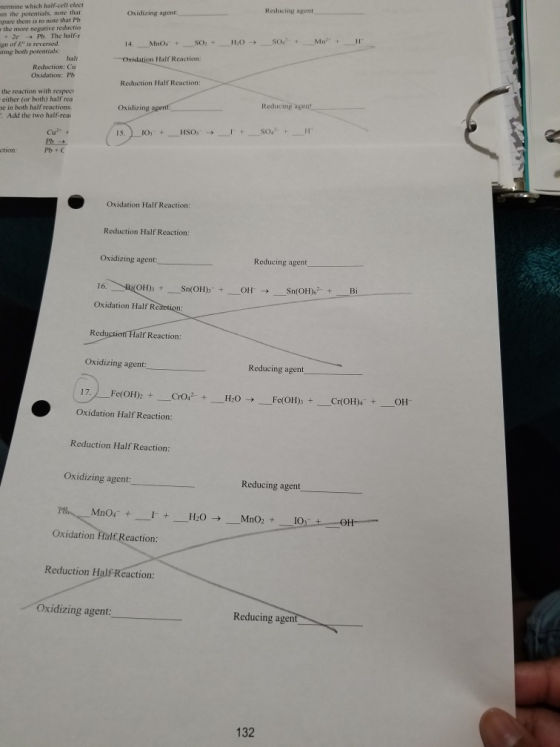 Oxidizing agent Reducing agent termine which half-cell elect the potentials, note that are them is to note that Pb the more n