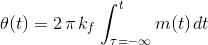 o(t) = 2 Akt m(t) dt - -