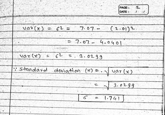 PAGE2 DATE 2.01) -7.07 -4.0401 Stcada rol deviation VaY (x へ 3.0299 ー 6 1.741