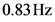 0.83 Hz
