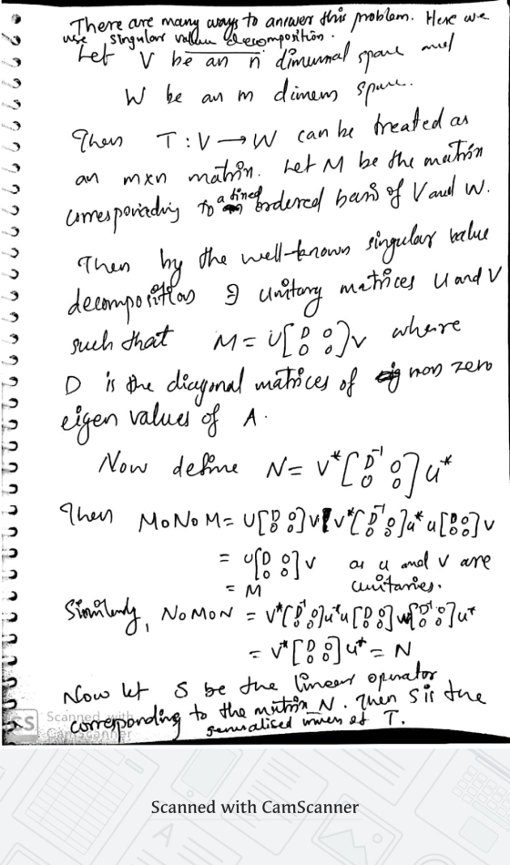 There are to anrwer this problem. Here we use singular value Let be an dimunnal W be an m dimem space. Chen ñ dimunal space