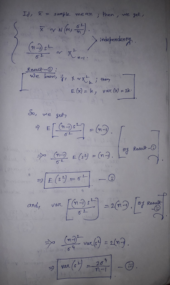 If, 攵 sample mean ; then, we Fet/ endent Result tha So, we go 門閂-49.LF 26