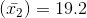 (\bar{x_{2}})=19.2