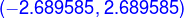 {\color{Blue} (-2.689585, 2.689585)}