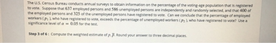 The U.S. Census Bureau conducts annual surveys to obtain information on the percentage of the voting-age population that is r