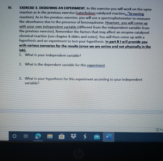 IV. EXERCISE 3. DESIGNING AN EXPERIMENT. In this exercise you will work on the same reaction as in the previous exercise (cat